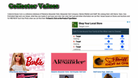 What Collectorvalues.com website looked like in 2020 (3 years ago)