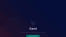 What Carrd.co website looked like in 2020 (3 years ago)