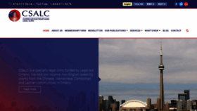 What Csalc.ca website looked like in 2020 (3 years ago)