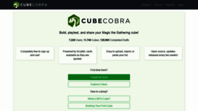 What Cubecobra.com website looked like in 2020 (3 years ago)