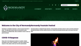What Cityofnormandy.gov website looked like in 2020 (4 years ago)