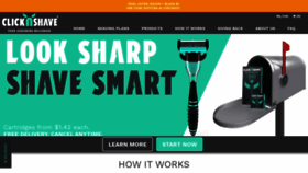 What Clicknshave.com website looked like in 2020 (5 years ago)