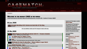 What Cagematch.net website looked like in 2020 (5 years ago)