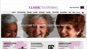What Classicclothingshop.co.uk website looked like in 2020 (3 years ago)