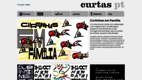 What Curtas.pt website looked like in 2020 (3 years ago)