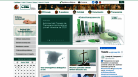 What Consejodetransparencia.gob.es website looked like in 2020 (3 years ago)