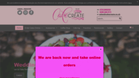 What Cakecreate.com website looked like in 2020 (3 years ago)