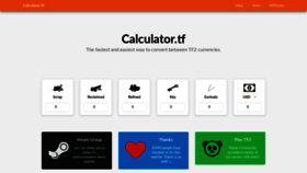 What Calculator.tf website looked like in 2020 (3 years ago)