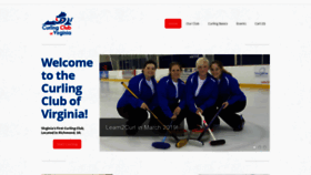 What Curlingva.org website looked like in 2020 (3 years ago)