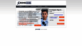 What Crimedex.com website looked like in 2020 (3 years ago)