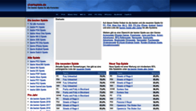 What Chartspiele.de website looked like in 2020 (3 years ago)