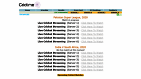 What Crictime.nl website looked like in 2020 (3 years ago)