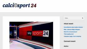 What Calciosport24.it website looked like in 2020 (3 years ago)