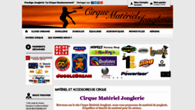 What Cirque-materiel-jonglerie.fr website looked like in 2020 (3 years ago)