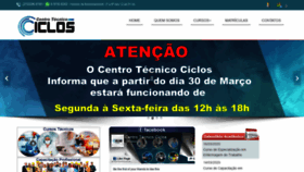 What Ctciclos.com.br website looked like in 2020 (3 years ago)