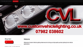 What Customvehiclelighting.co.uk website looked like in 2020 (3 years ago)