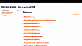 What Catedig.itlalaguna.edu.mx website looked like in 2020 (3 years ago)