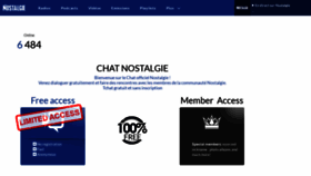 What Chat.nostalgie.fr website looked like in 2020 (3 years ago)