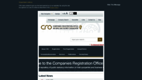 What Cro.ie website looked like in 2020 (3 years ago)