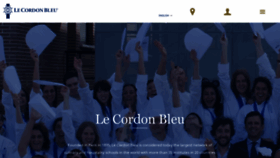 What Cordonbleu.edu website looked like in 2020 (3 years ago)