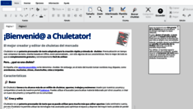 What Chuletator.net website looked like in 2020 (3 years ago)