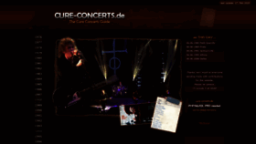 What Cure-concerts.de website looked like in 2020 (3 years ago)