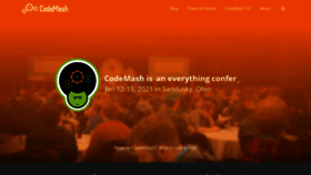 What Codemash.org website looked like in 2020 (3 years ago)