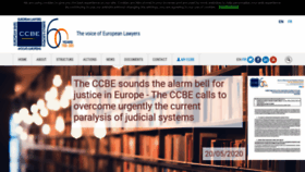 What Ccbe.eu website looked like in 2020 (3 years ago)