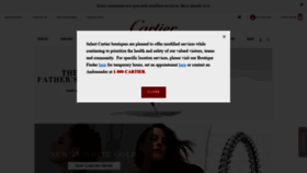 What Cartier.us website looked like in 2020 (3 years ago)