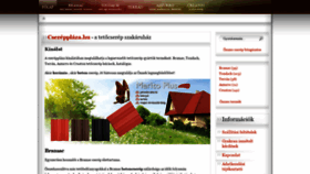 What Cserepplaza.hu website looked like in 2020 (3 years ago)