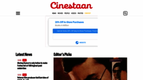 What Cinestaan.com website looked like in 2020 (3 years ago)