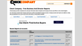 What Checkcompany.co.uk website looked like in 2020 (3 years ago)