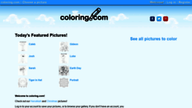 What Coloring.com website looked like in 2020 (3 years ago)
