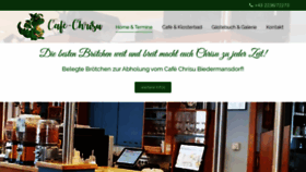 What Cafe-chrisu.at website looked like in 2020 (3 years ago)