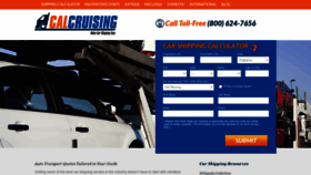 What Calcruising.com website looked like in 2020 (3 years ago)