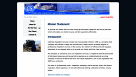 What Calibinspections.com website looked like in 2020 (3 years ago)