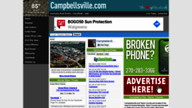 What Campbellsville.com website looked like in 2020 (3 years ago)