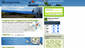 What Camperado.com website looked like in 2020 (3 years ago)