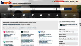 What Cancun.locanto.com.mx website looked like in 2020 (3 years ago)