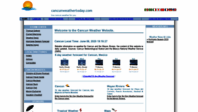 What Cancunweathertoday.com website looked like in 2020 (3 years ago)