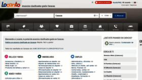 What Caracas.locanto.com.ve website looked like in 2020 (3 years ago)