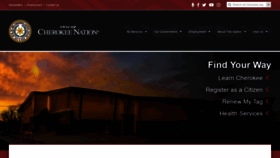 What Cherokee.org website looked like in 2020 (3 years ago)