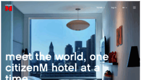 What Citizenm.com website looked like in 2020 (3 years ago)