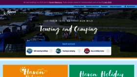 What Caravancamping.co.uk website looked like in 2020 (3 years ago)