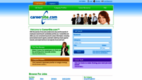 What Careersite.com website looked like in 2020 (3 years ago)