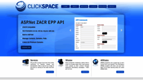 What Clickspace.co.za website looked like in 2020 (3 years ago)