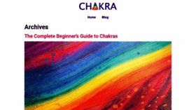 What Chakra.org website looked like in 2020 (3 years ago)