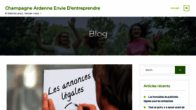 What Champagne-ardenne-envie-dentreprendre.fr website looked like in 2020 (6 years ago)