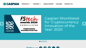 What Caspian.tech website looked like in 2020 (3 years ago)