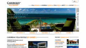 What Caribiquevillarentals.com website looked like in 2020 (3 years ago)
